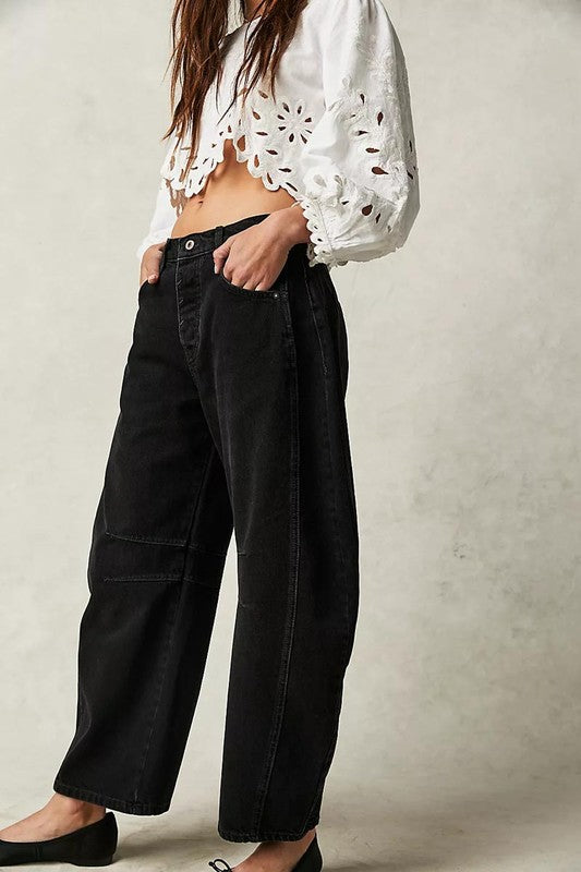 Black Barrel Jean