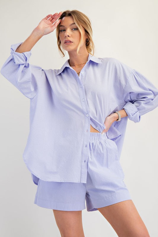 Voile Button Down Shirt