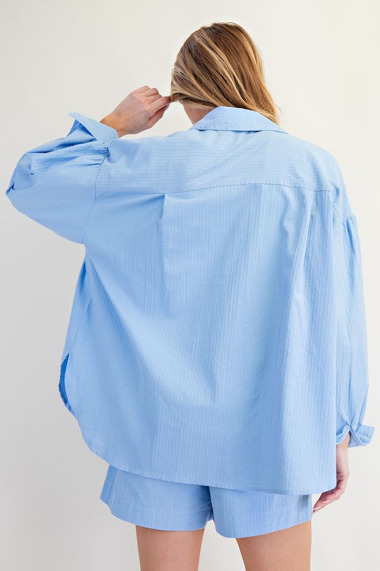 Voile Button Down Shirt