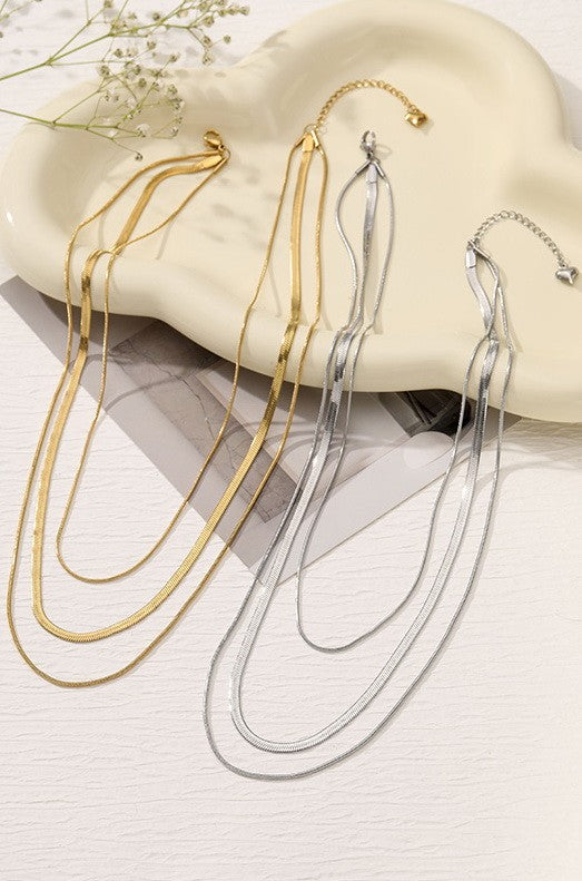 Water Resistant Multi Layer Necklace