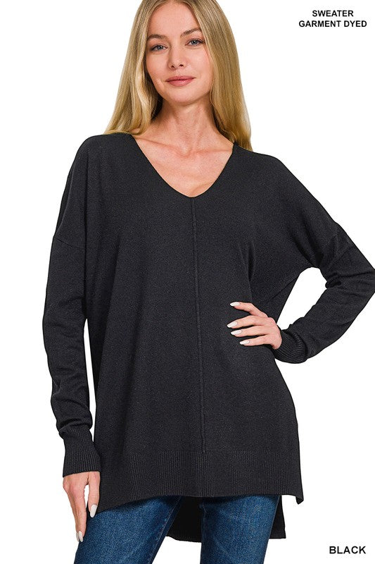 Seam Black Sweater