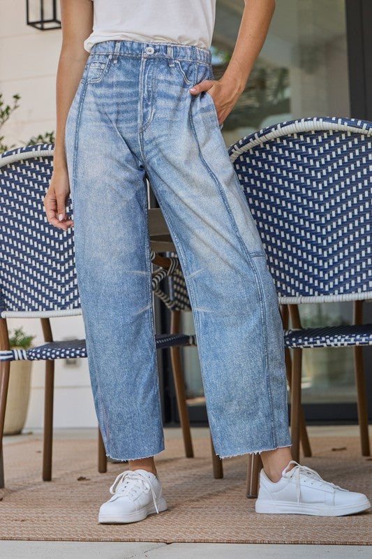 Terry Barrel Pant