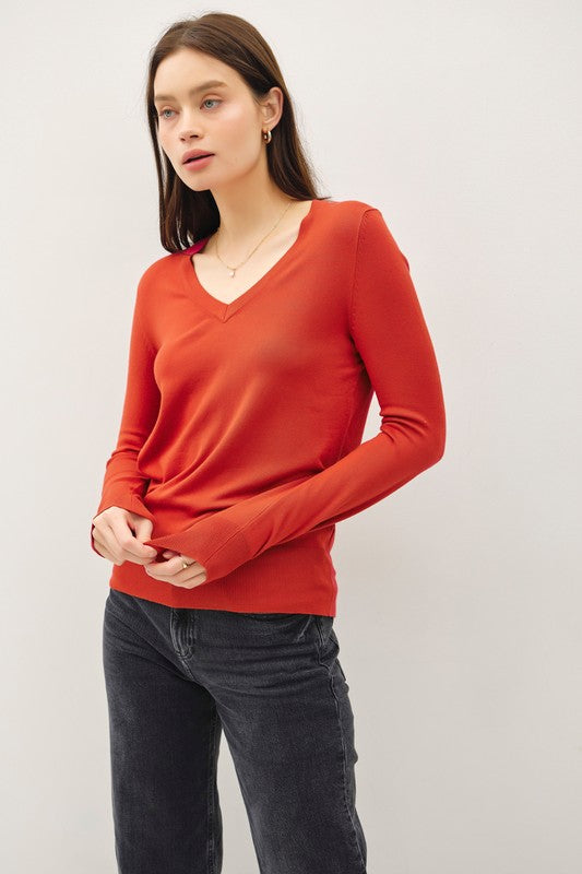 Classic V Neck Sweater