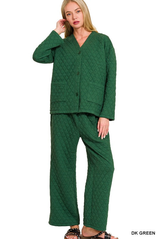 Quilted Pant SET