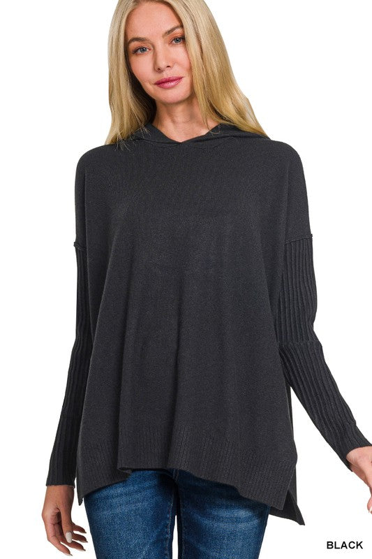 Viscose Drawstring Hoodie