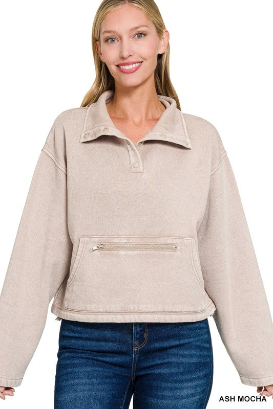 Harriet Half Snap Pullover