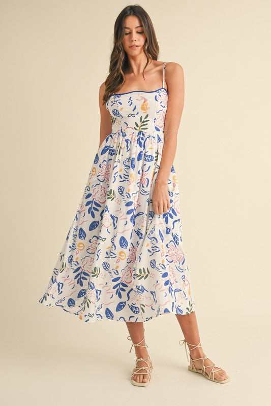 Lola Leaf Midi Dress