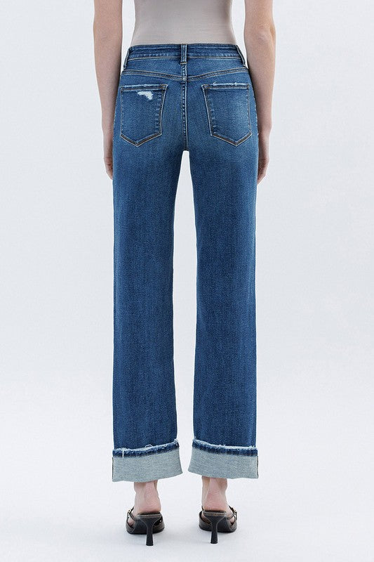 Victoria Cuffed Straight Jean