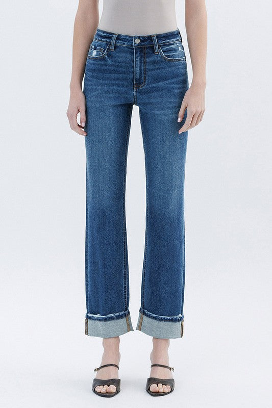 Victoria Cuffed Straight Jean