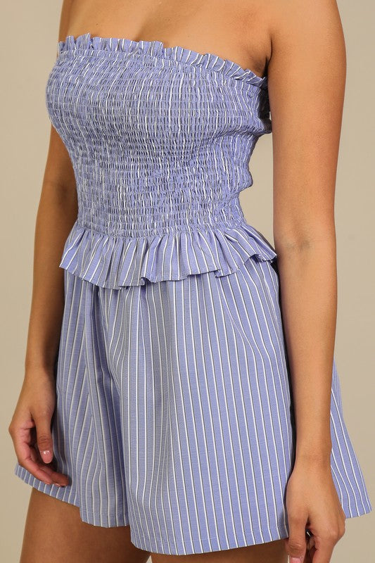 Sadie Shirred Romper