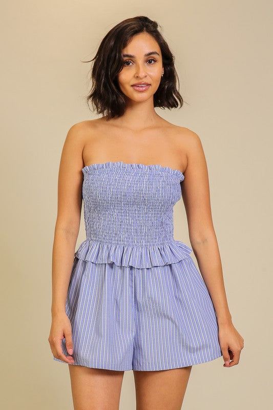 Sadie Shirred Romper
