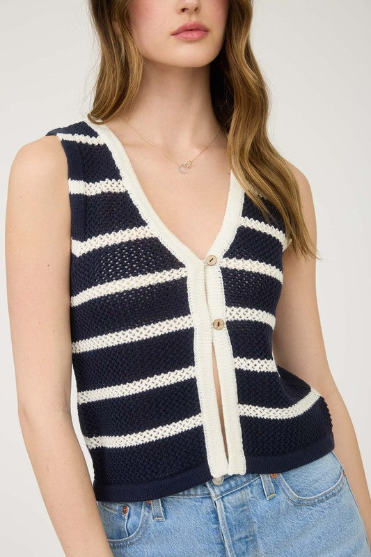 Nora Navy Vest