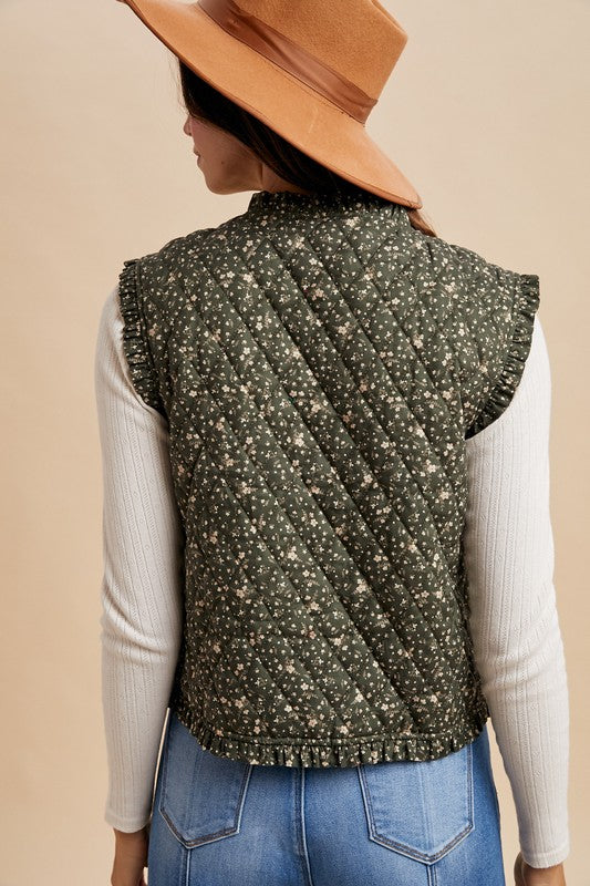 Ditsy Quilted Vest
