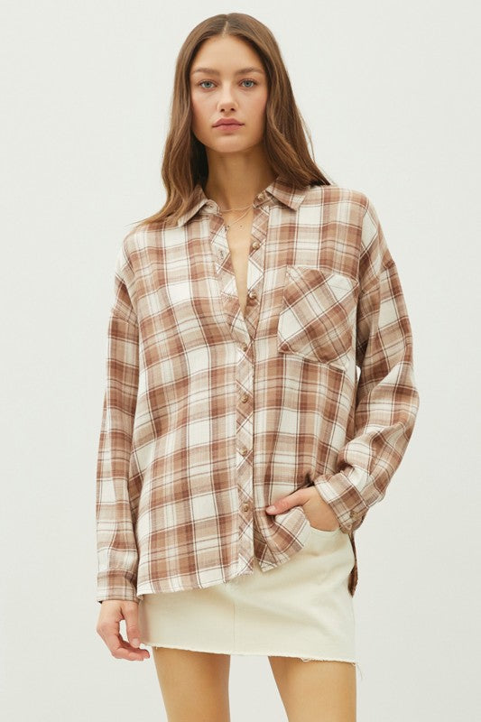 Oversize Flannel Shirt