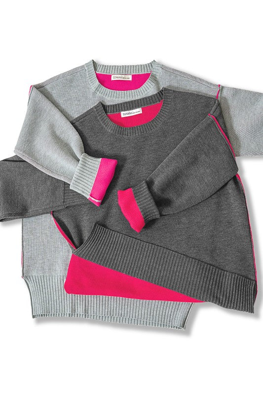 Saylor Charcoal Sweater