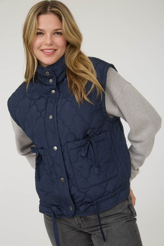 Navy Puffer Vest