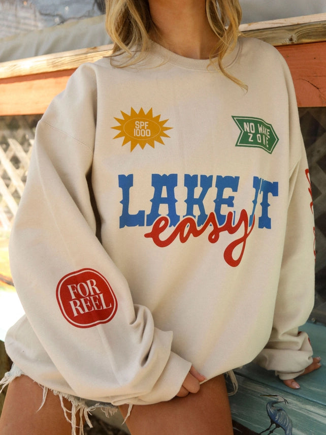 Lake It Easy Crewneck - SALE