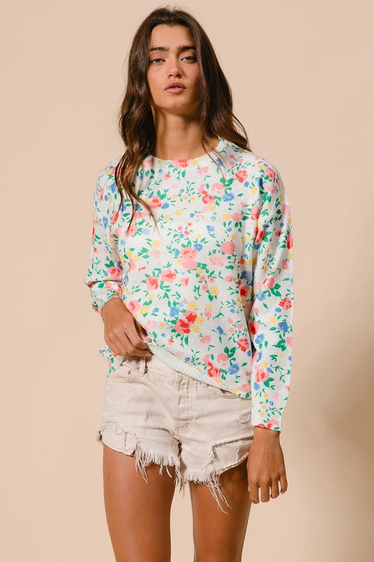 Sade Floral Sweater