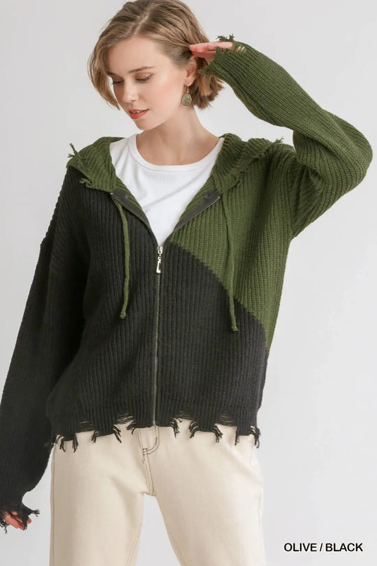 Zoe Zip Cardigan