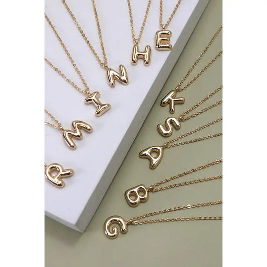 Bubble Letter Necklace