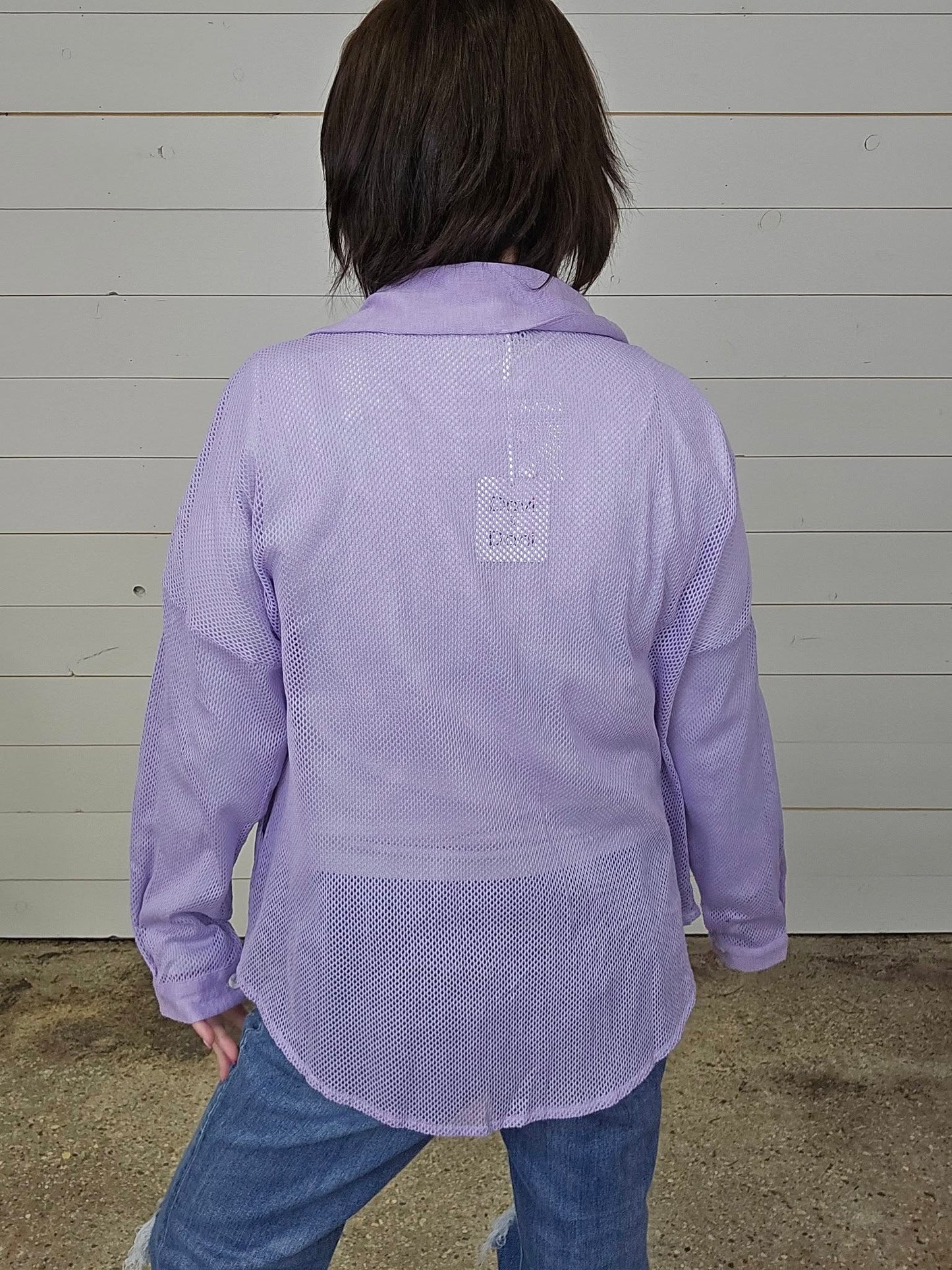 Lilac Crochet Top