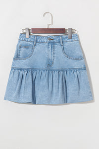Bree Bubble Denim Skirt