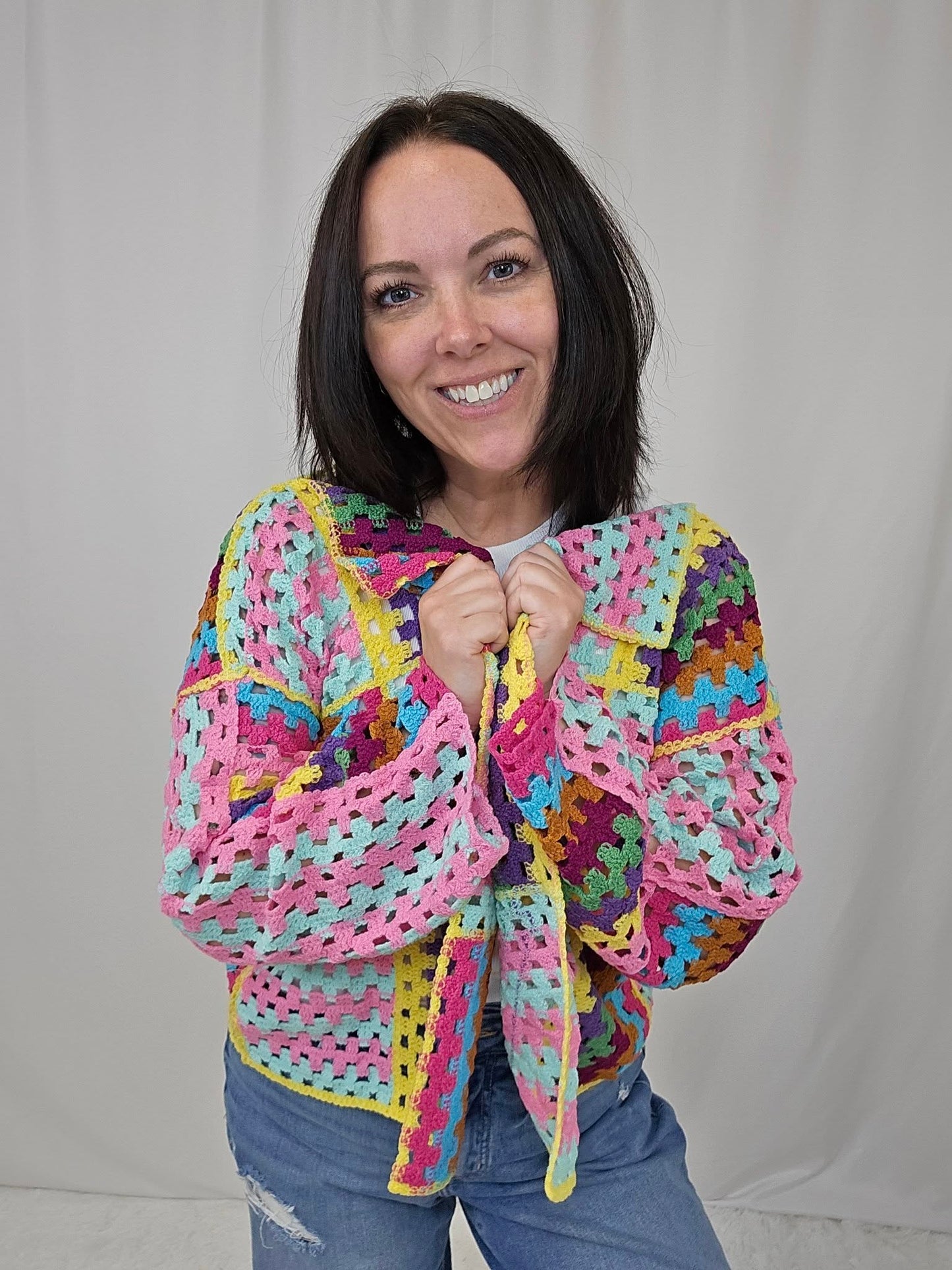 Iris Intricate Crochet Cardigan