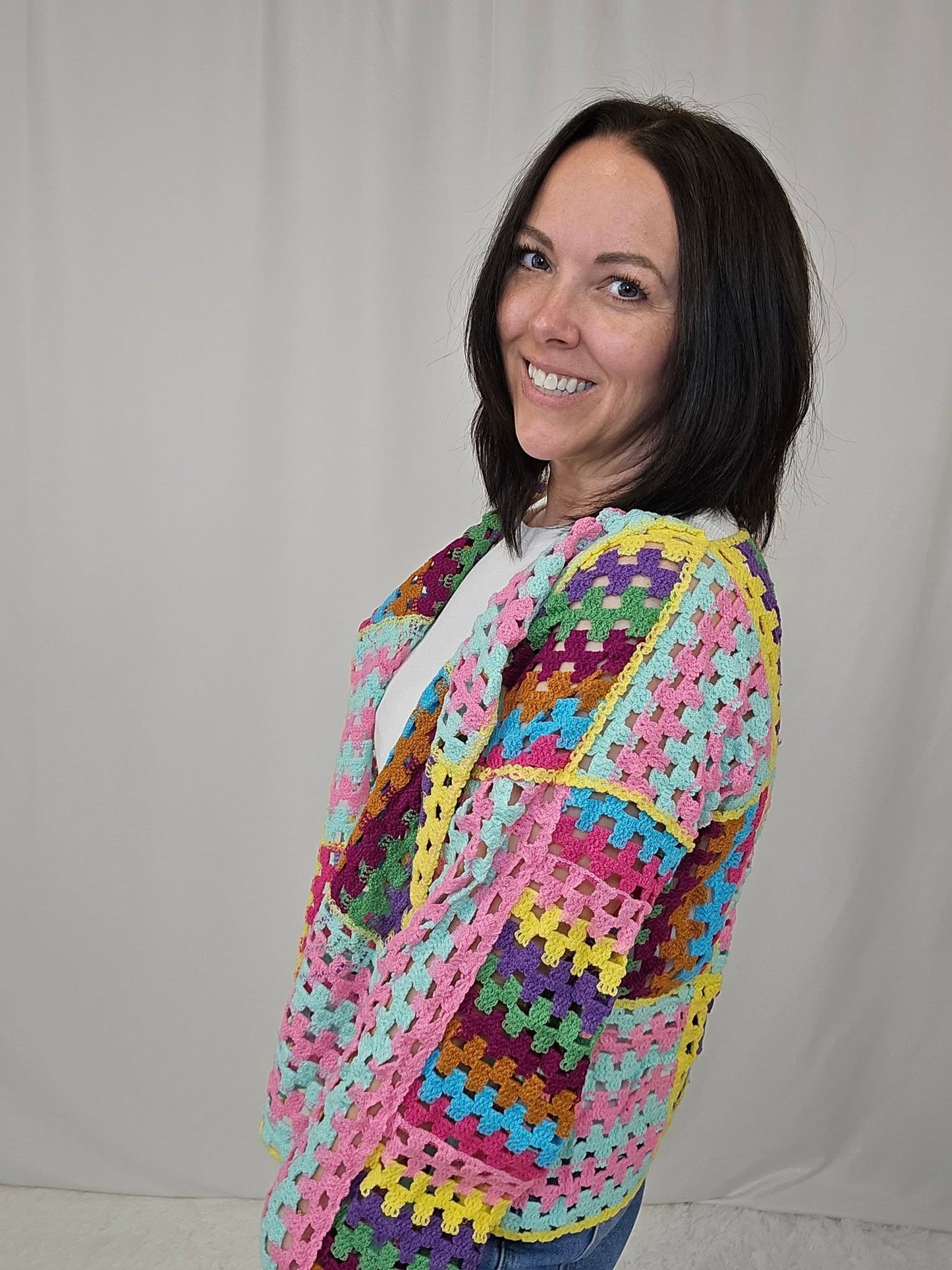 Iris Intricate Crochet Cardigan