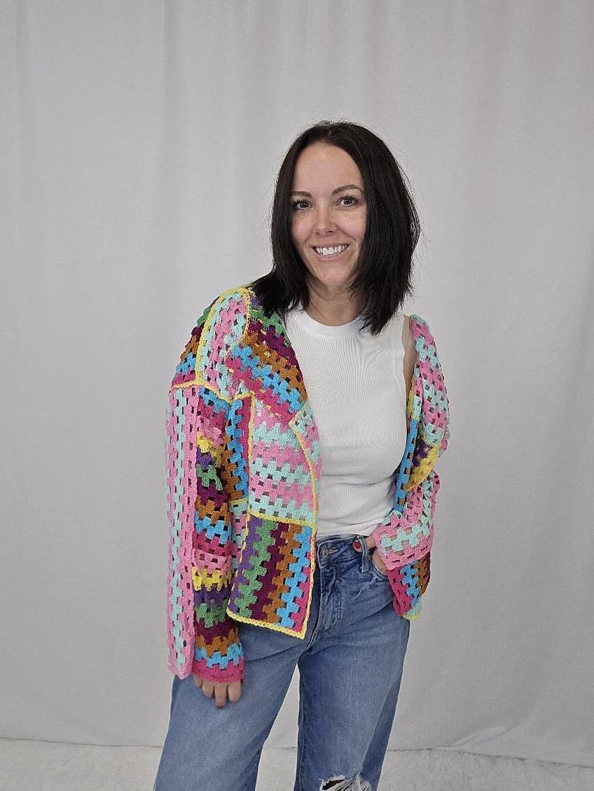 Iris Intricate Crochet Cardigan