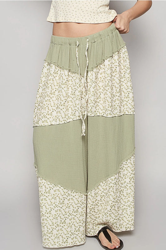 Gail Green Floral Pant - SALE