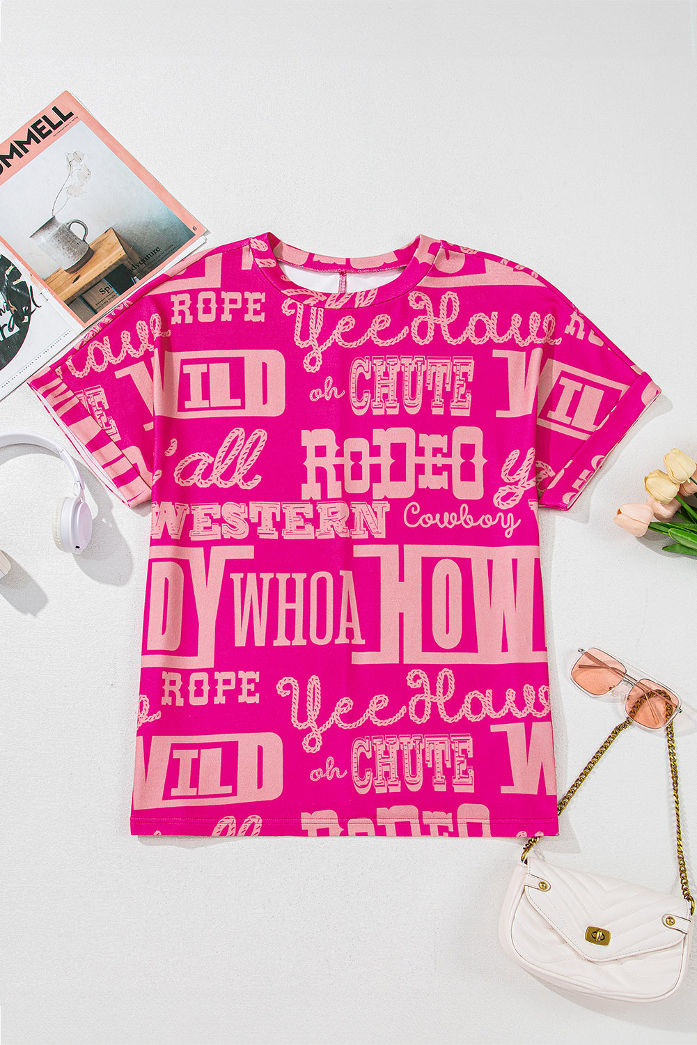 Howdy Pink Tee