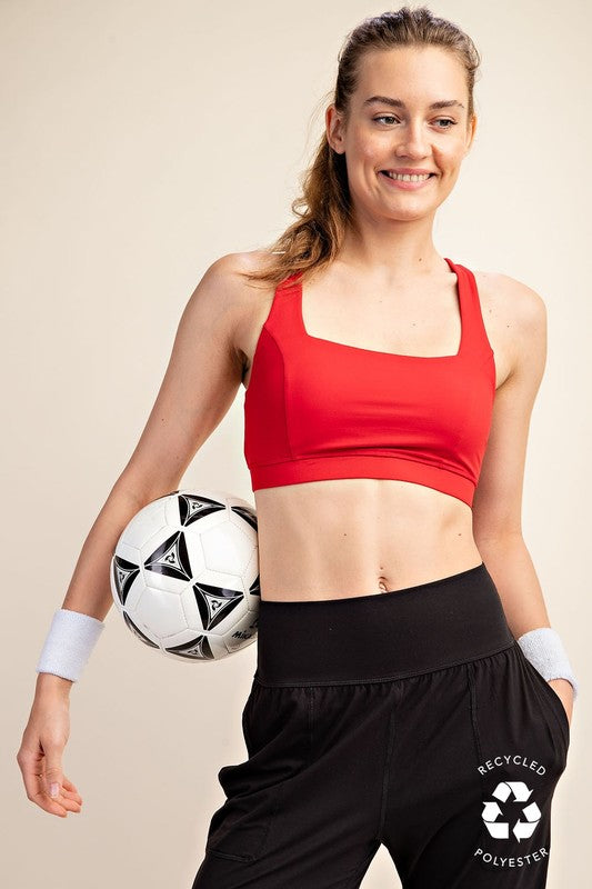 Rita Red Sports Bra