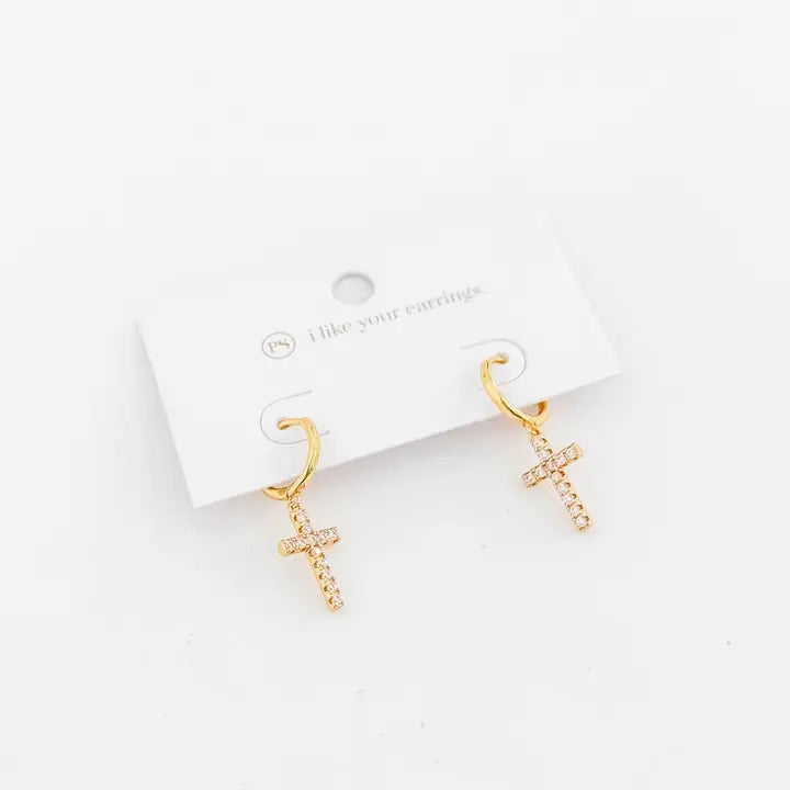 Taryn Cross Earrings