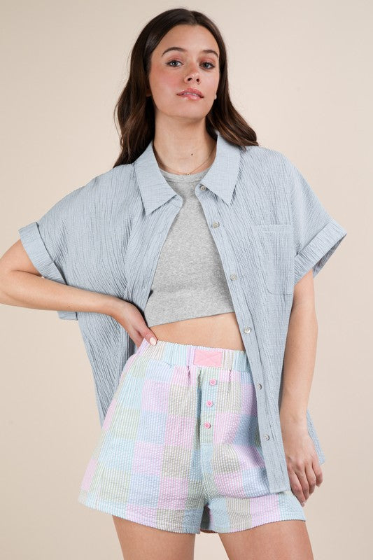 Cora Crinkle Shirt - sALE