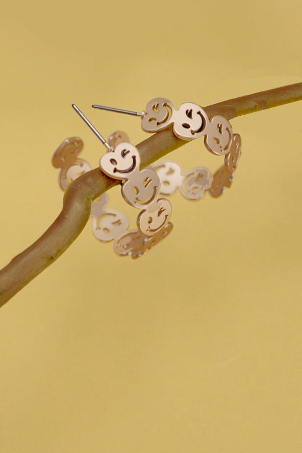 Smiley Heart Earrings