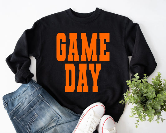 Orange/Black Game Day Crewneck - FLASH SALE