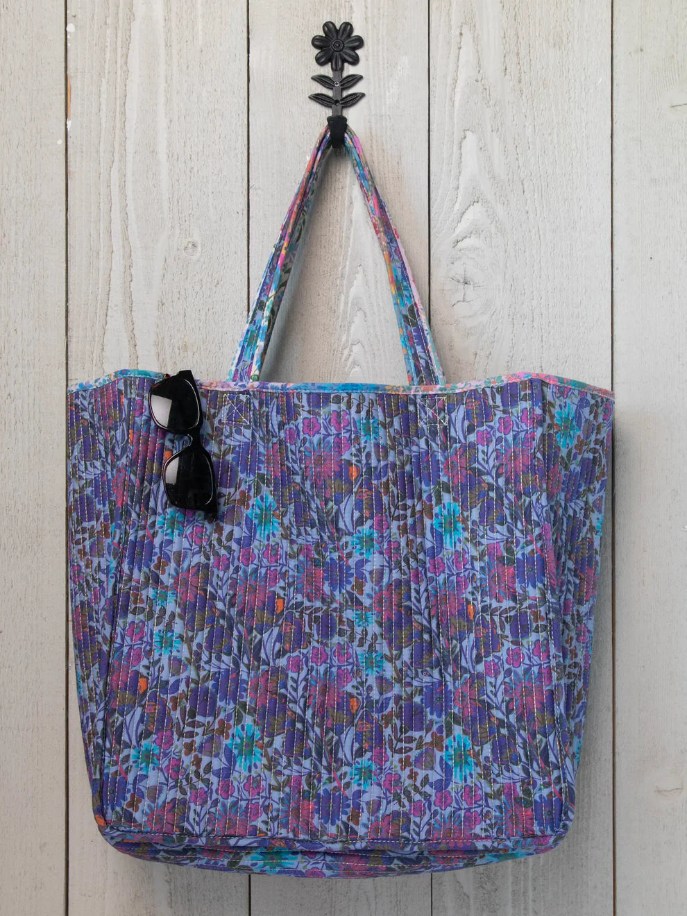 Reversible Quilted Tote Bag