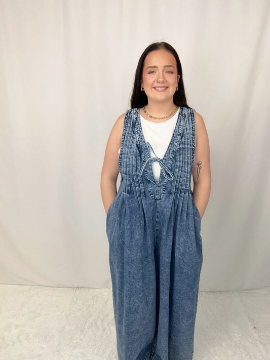 Pintuck Jumpsuit