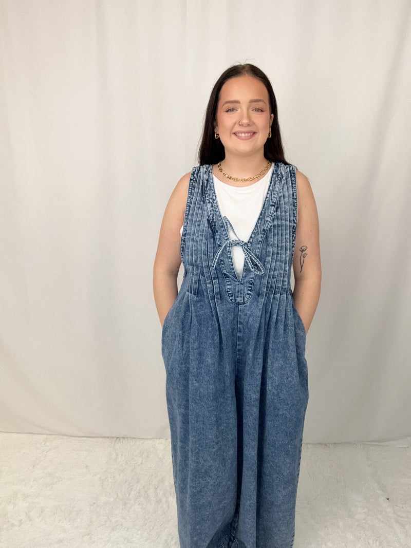 Pintuck Jumpsuit