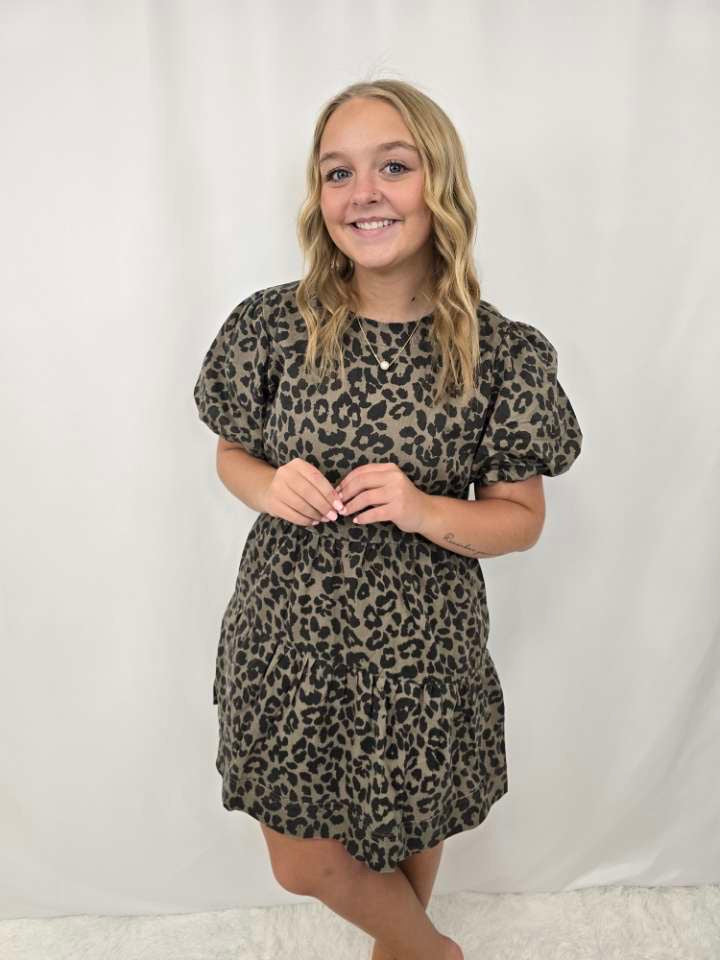 Lia Leopard Dress
