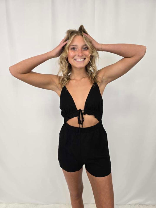 Remi Black Romper