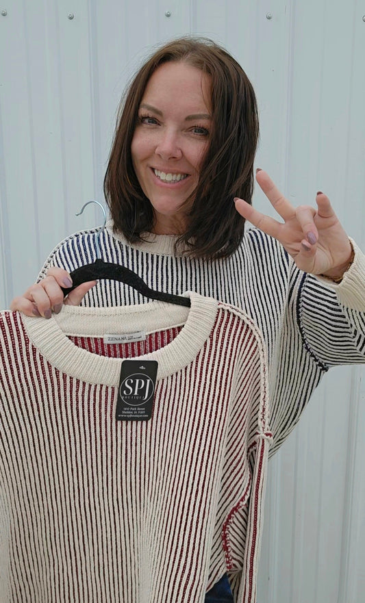 Tina Two Tone Sweater