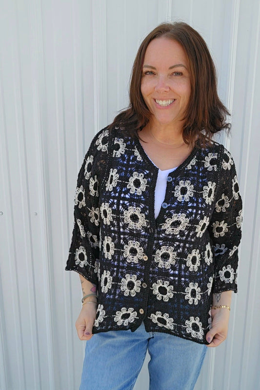 Cosmia Crochet Cardigan