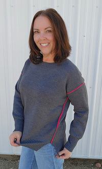Saylor Charcoal Sweater