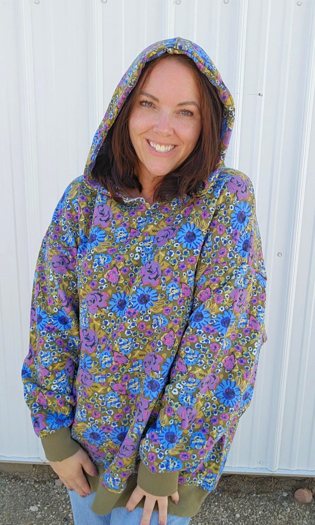 Floral Oversized Hoodie