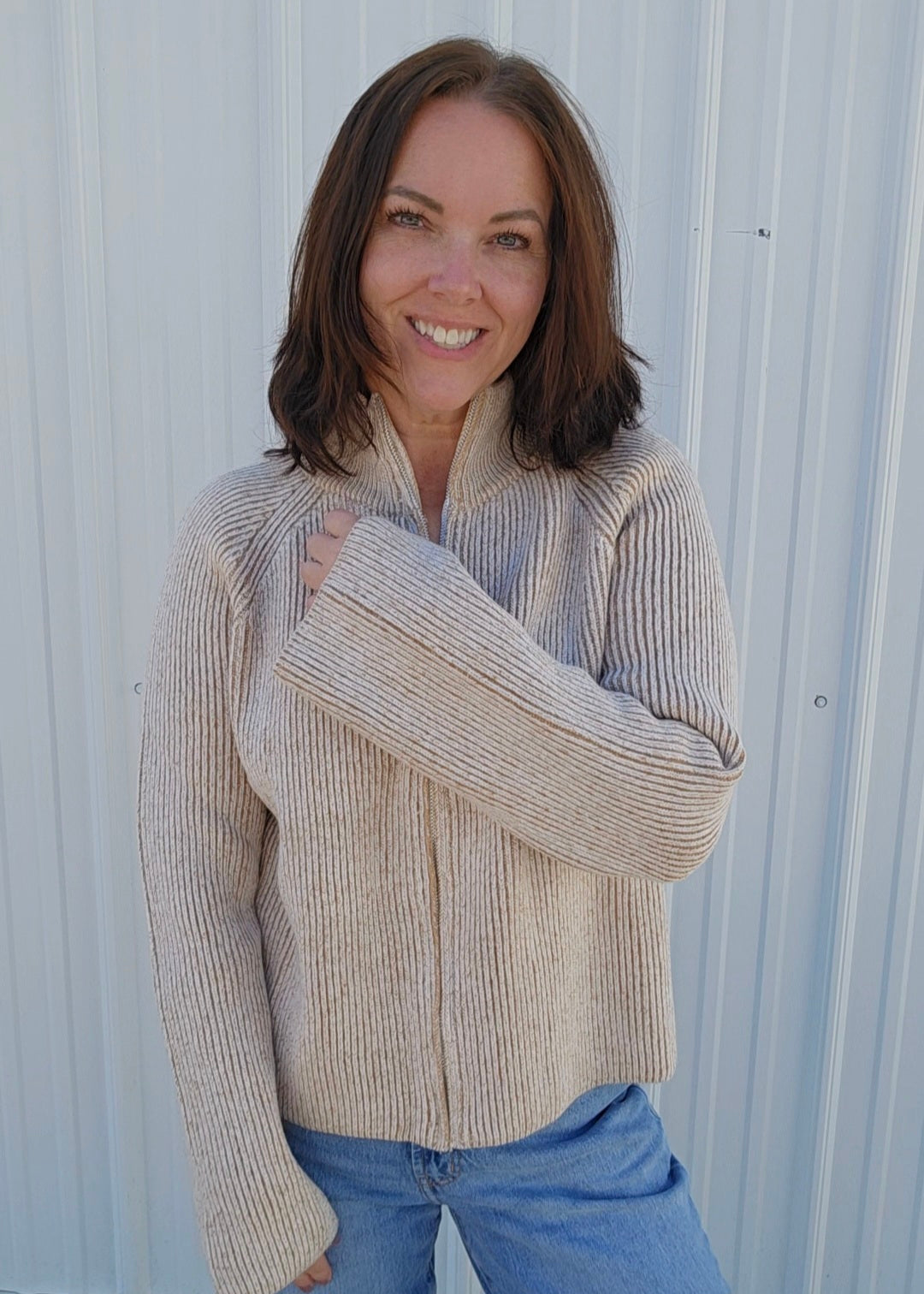 Zella Zipper Cardigan