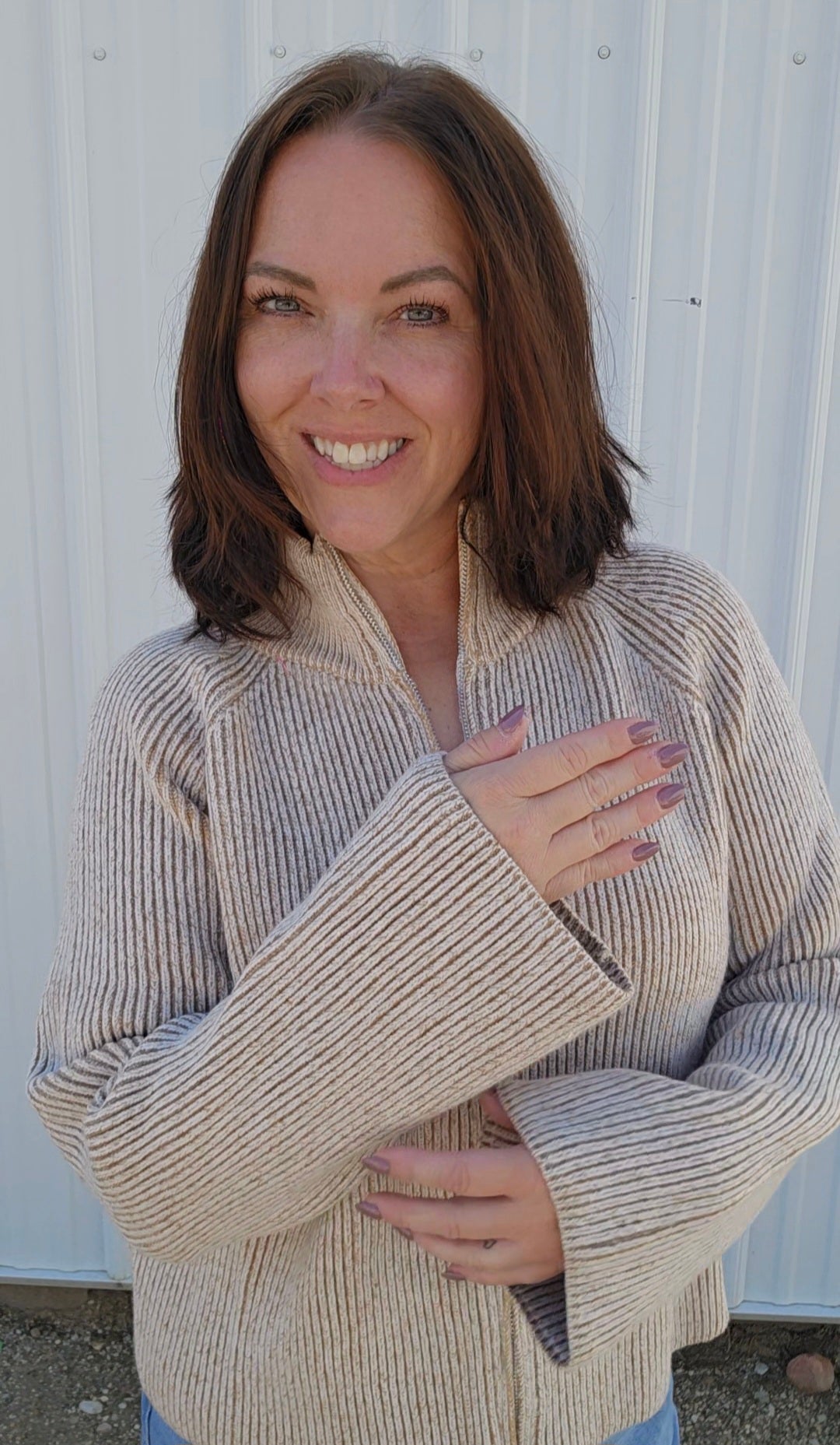 Zella Zipper Cardigan