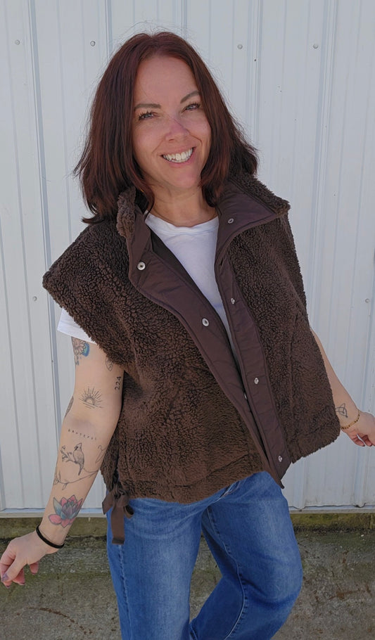 Lydia Sherpa Vest