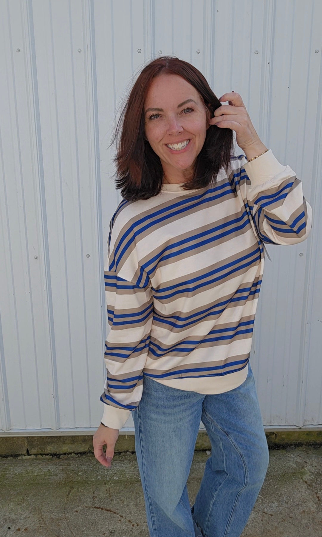 Charlee Stripe Sweatshirt