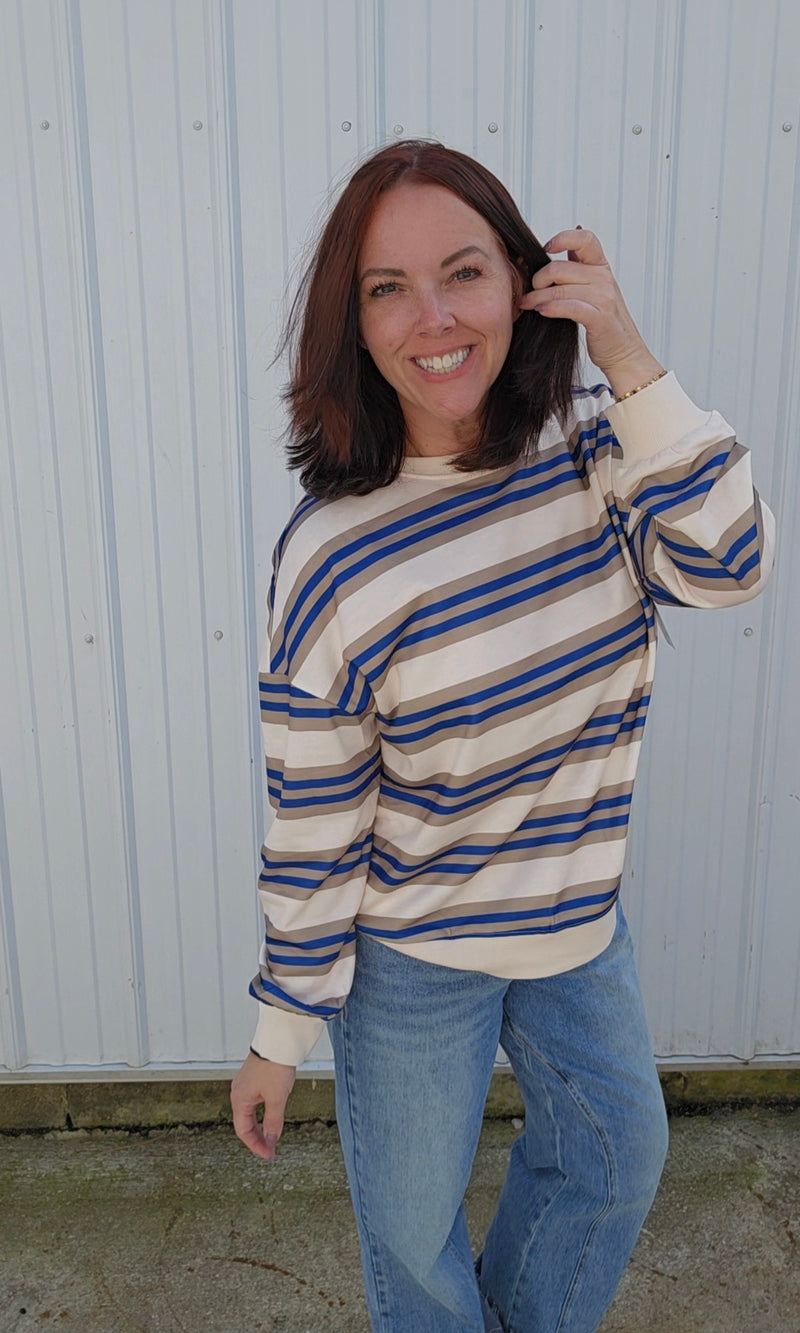 Charlee Stripe Sweatshirt